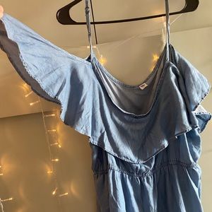 Denim maxi dress